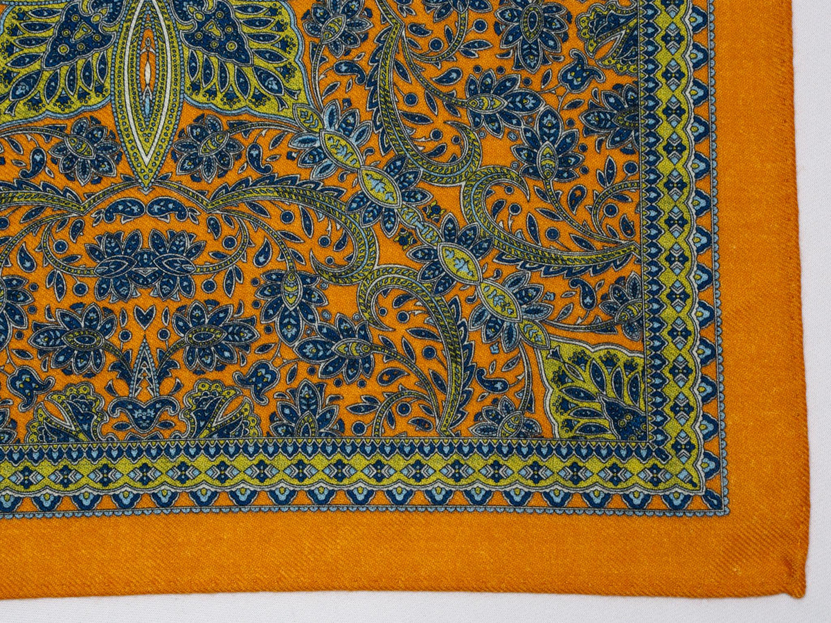 Jameson Paisley Wool Pocket Square — view 4
