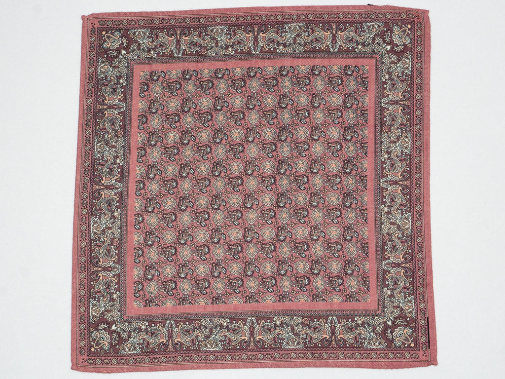 Hunter Red Wool Pocket Square — Fifth Avenue Menswear