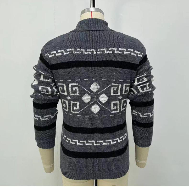Miles Gray Knit Cardigan — view 3