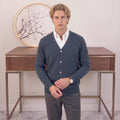 Silas Navy Wool Cardigan — Fifth Avenue Menswear