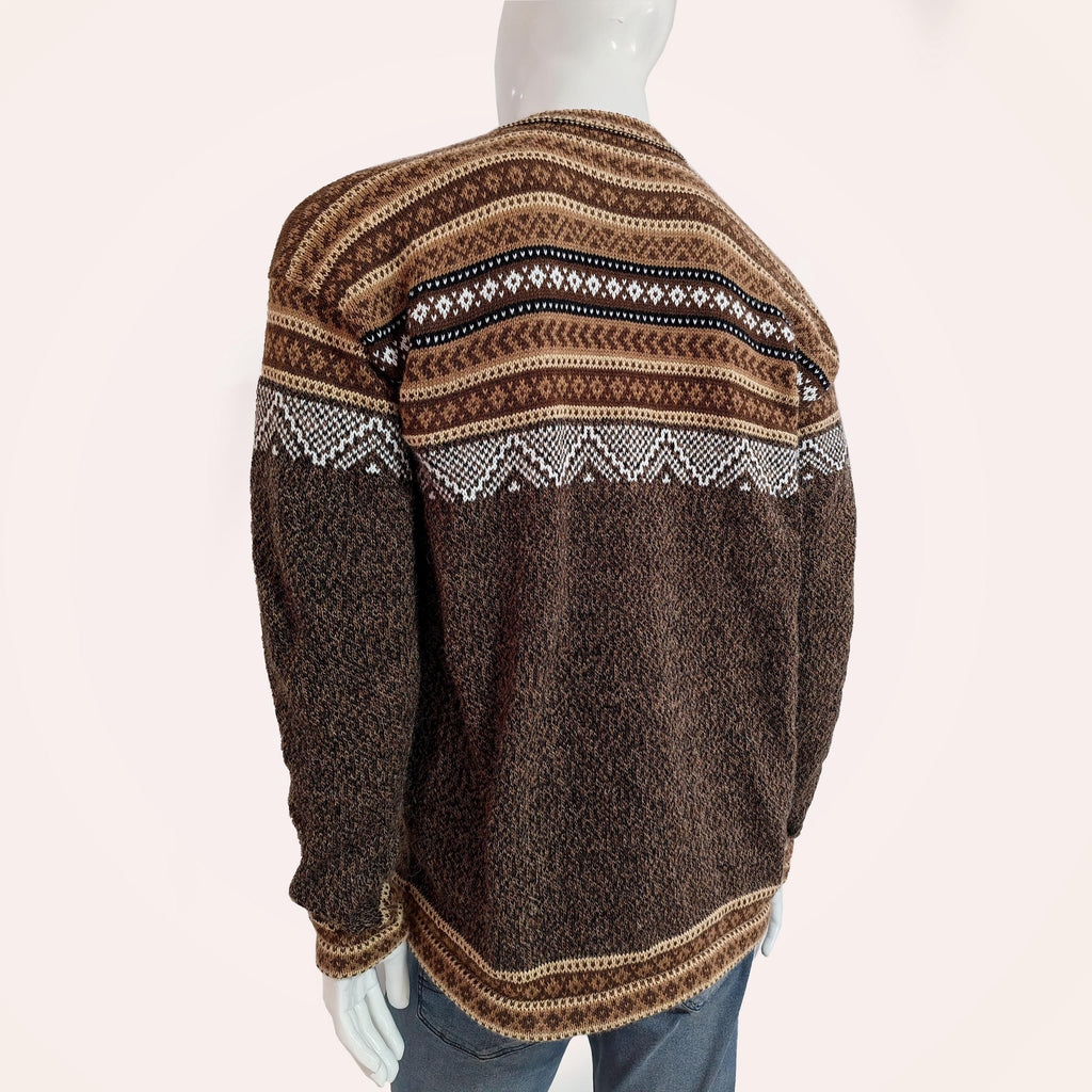 Reese Brown Wool Sweater — view 3