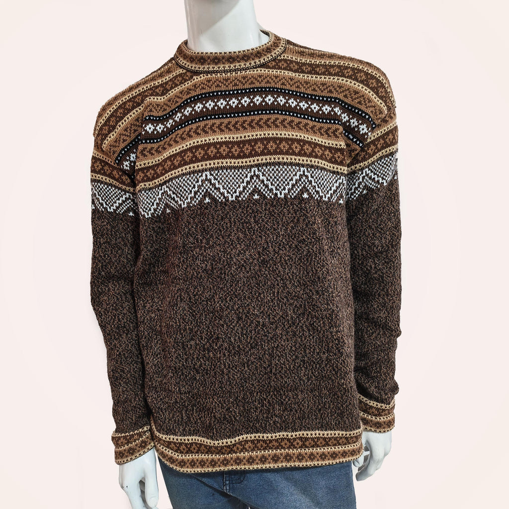 Reese Brown Wool Sweater — view 5