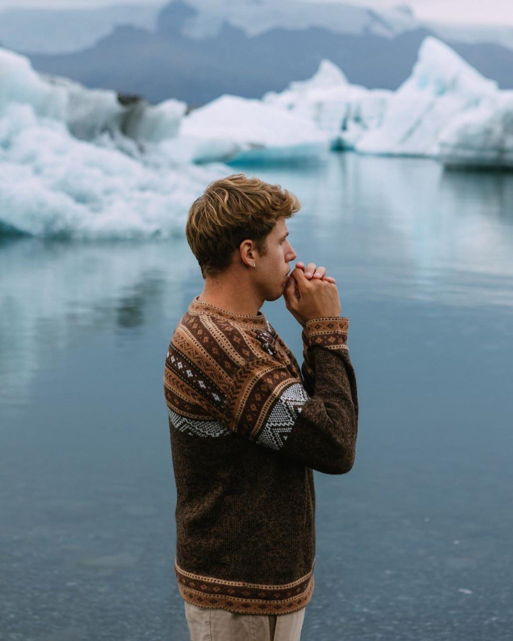 Reese Brown Wool Sweater — Fifth Avenue Menswear