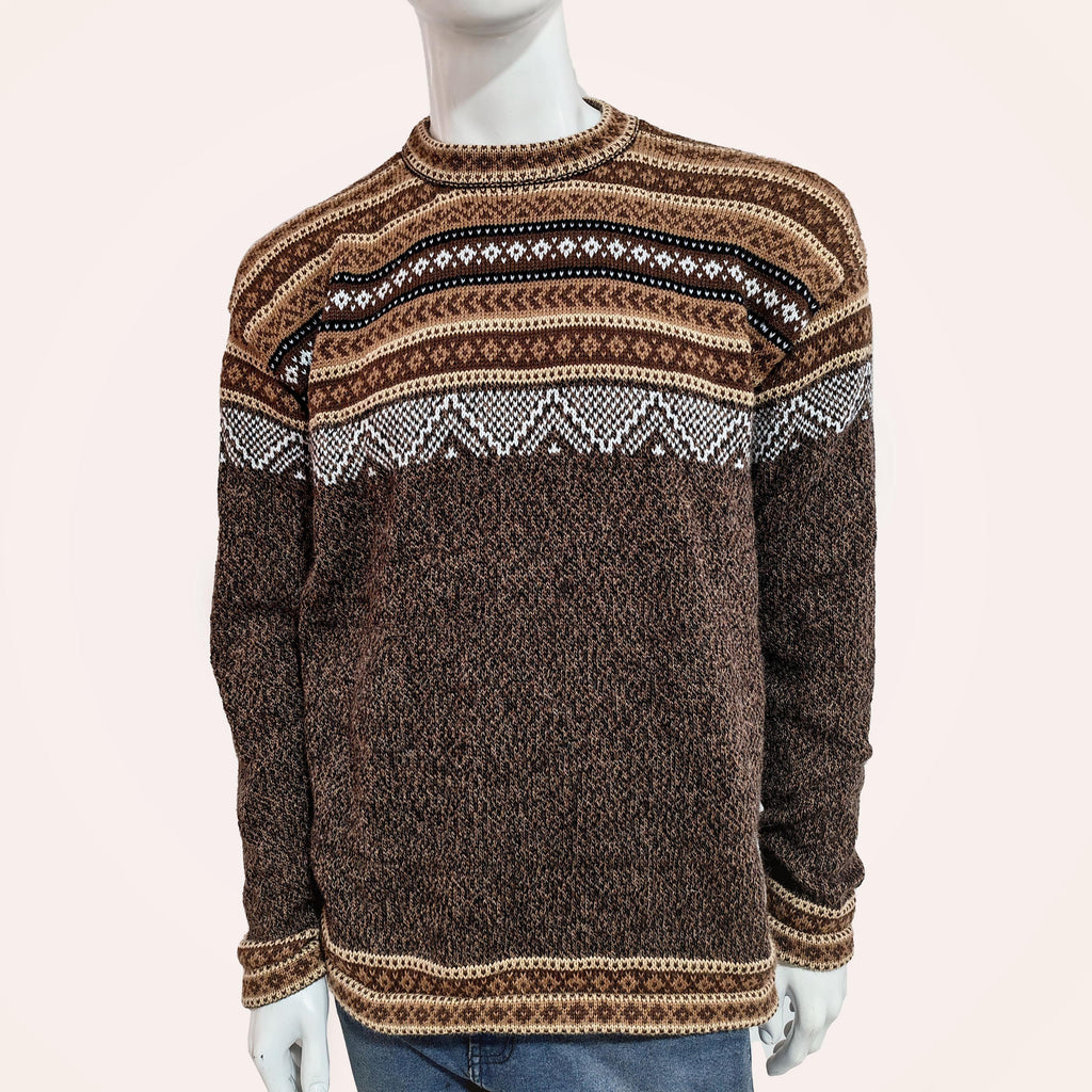 Reese Brown Wool Sweater — view 2