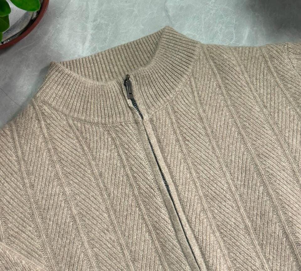 Raleigh White Wool Cardigan — view 5