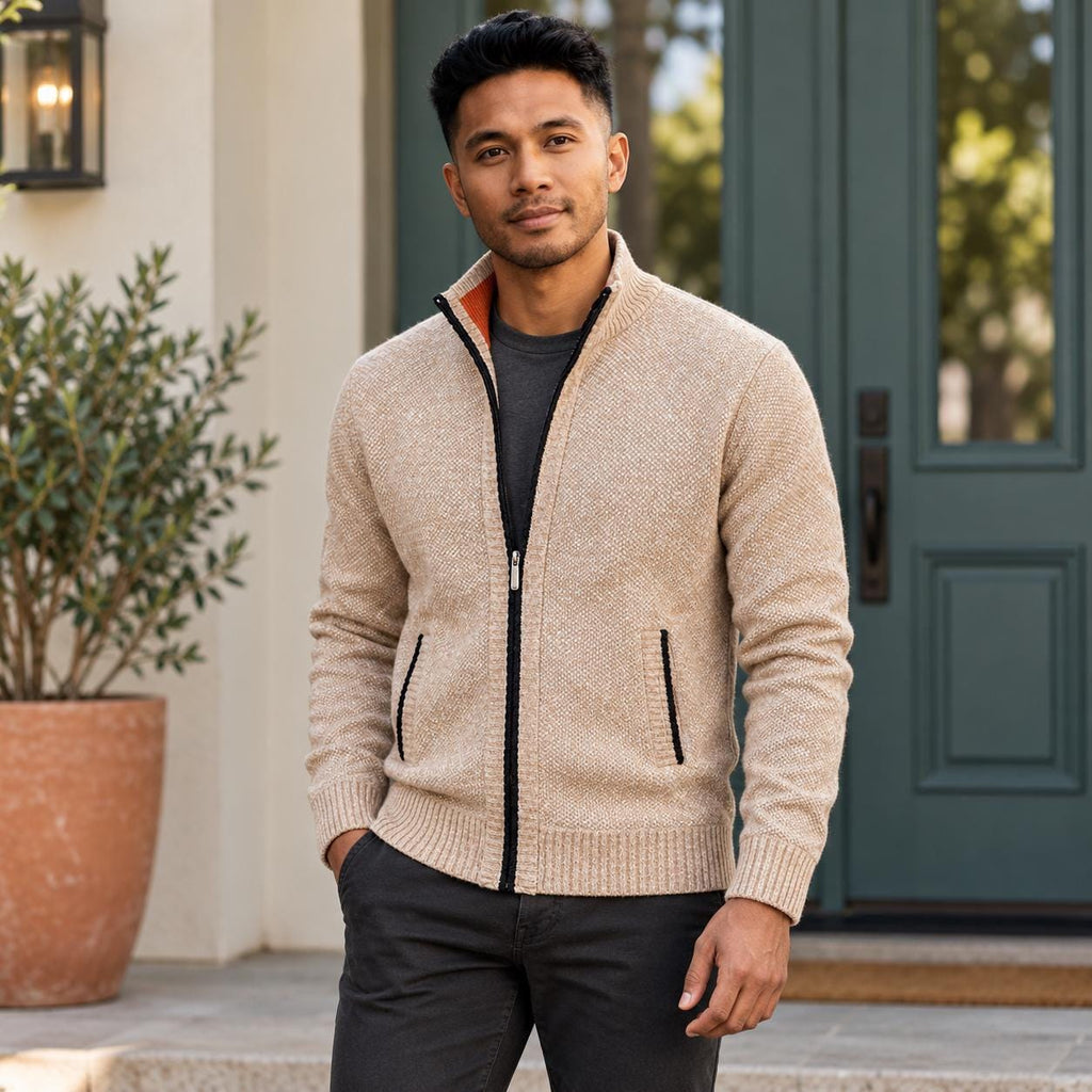 Royce Black Knit Cardigan — view 3