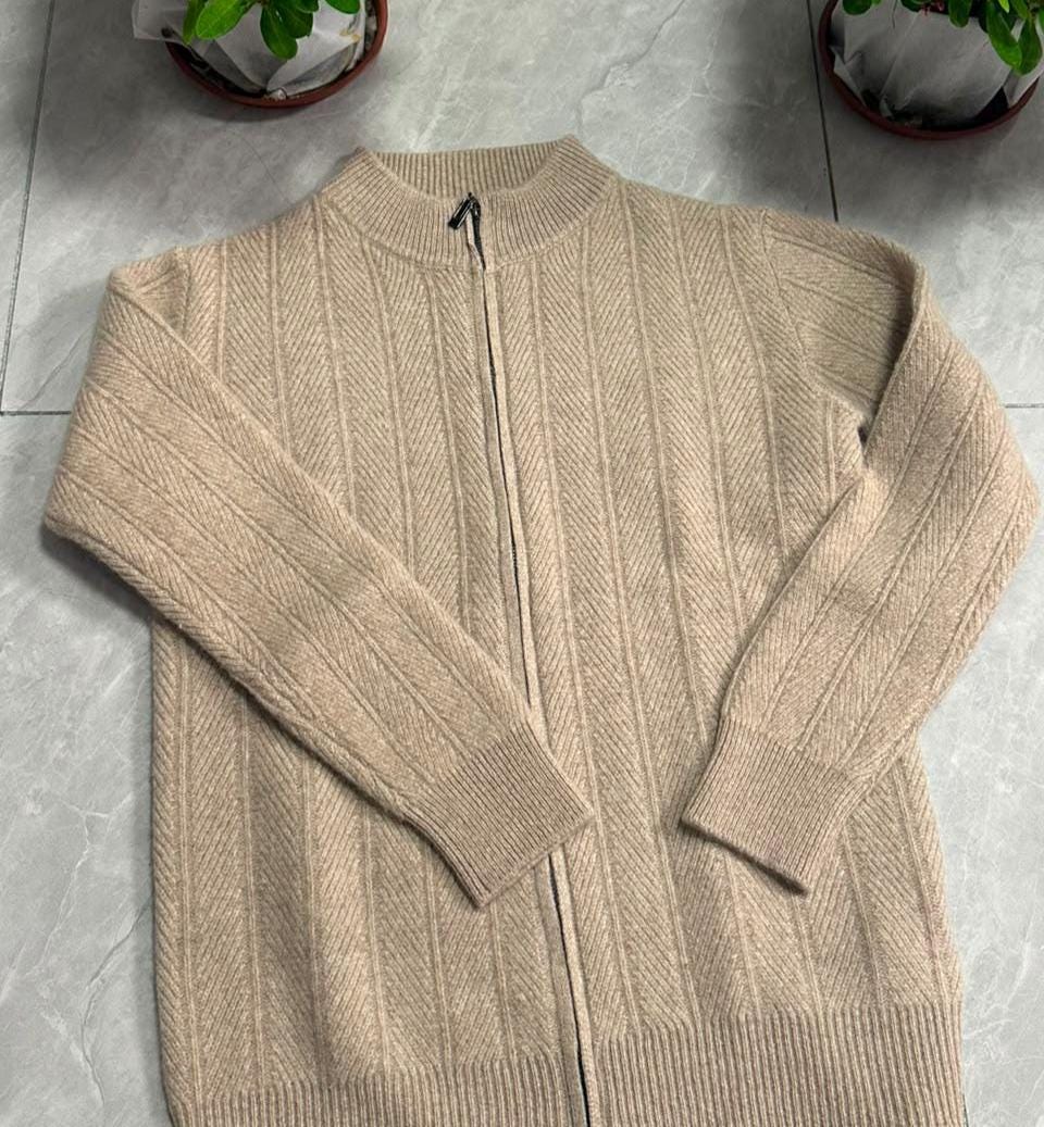 Raleigh White Wool Cardigan — view 2