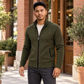 Royce Black Knit Cardigan — Fifth Avenue Menswear